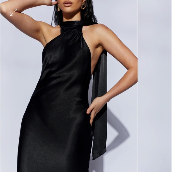 Meshki Astrella Neck Wrap Midi Dress - Picture 3 of 7